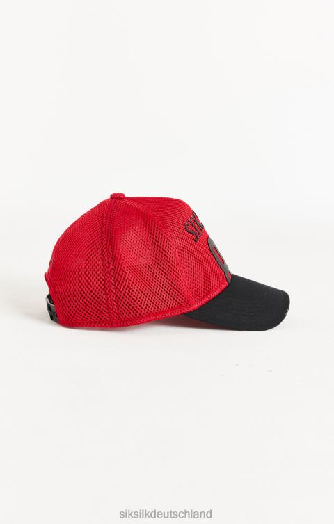 SikSilk Rote Full Mesh 89 Trucker Cap unisex 680DH241 Zubehörteil