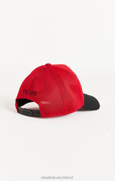 SikSilk Rote Full Mesh 89 Trucker Cap unisex 680DH241 Zubehörteil