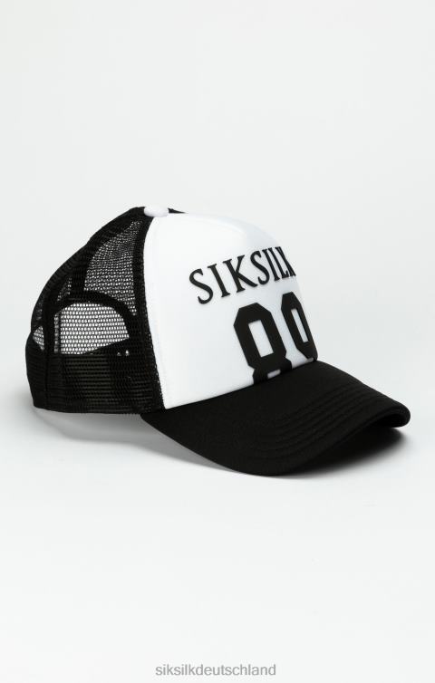 SikSilk Schwarze 89 Trucker-Kappe aus Schaumstoff-Mesh unisex 680DH249 Zubehörteil