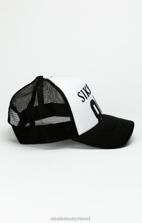 SikSilk Schwarze 89 Trucker-Kappe aus Schaumstoff-Mesh unisex 680DH249 Zubehörteil