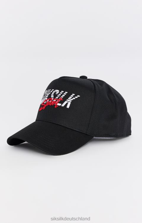 SikSilk Schwarze Sport-Trucker-Kappe unisex 680DH248 Zubehörteil