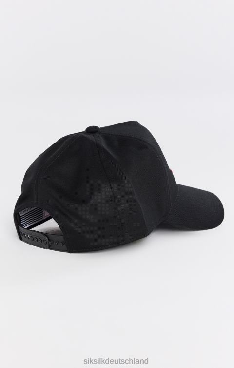 SikSilk Schwarze Sport-Trucker-Kappe unisex 680DH248 Zubehörteil