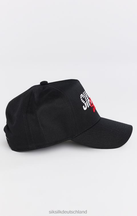 SikSilk Schwarze Sport-Trucker-Kappe unisex 680DH248 Zubehörteil