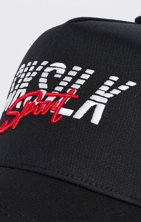 SikSilk Schwarze Sport-Trucker-Kappe unisex 680DH248 Zubehörteil