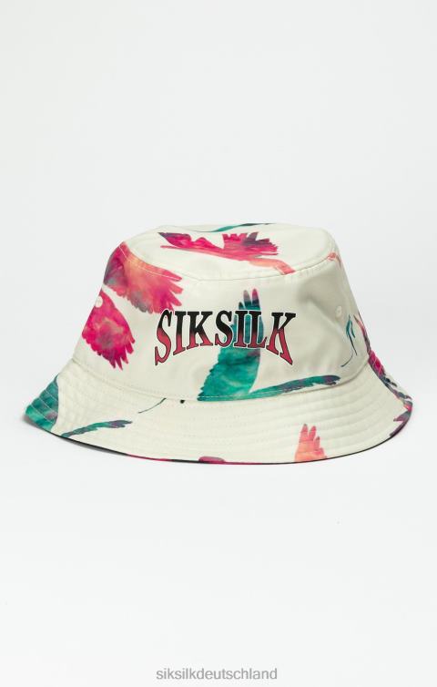SikSilk Schwarzer, umkehrbarer Fischerhut mit Aufdruck unisex 680DH232 Zubehörteil